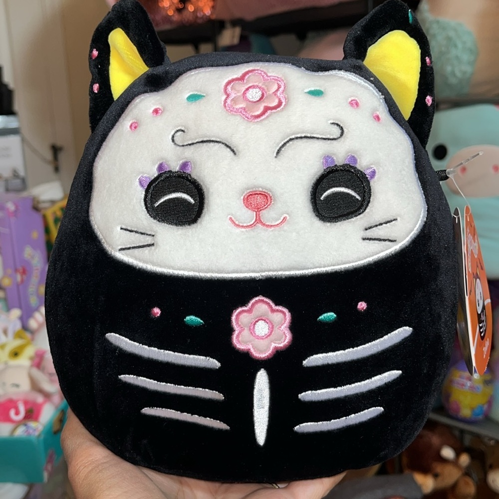 ON HOLD Squishmallows Zelina DOTD Black Cat 8” HTF & NWT Day of the Dead